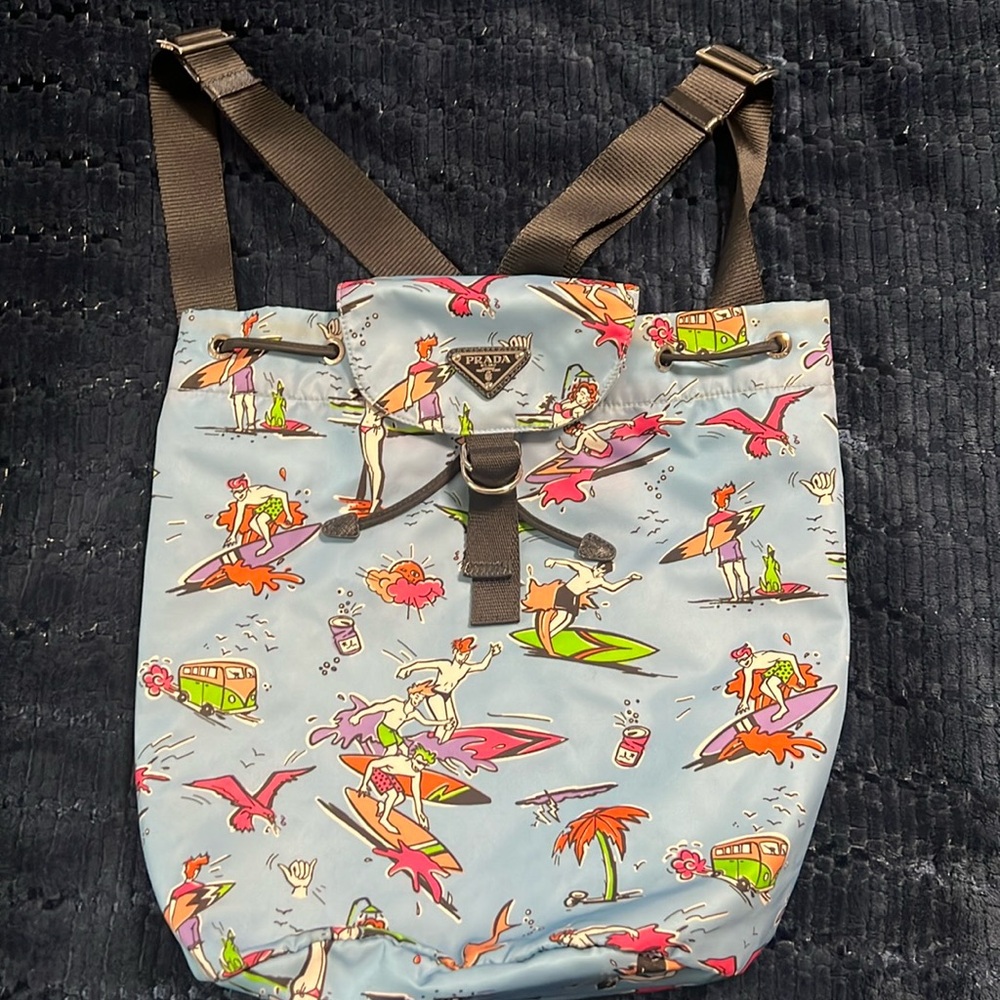 Preowned Prada surfer backpack